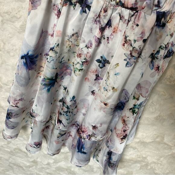 Show Me Your MuMu Floral Shawna Fit and Flare Mini Dress Size Small Womens - Picture 5 of 13